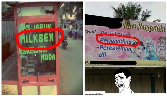 Inilah 11 Poster “Keminggris” Orang Indonesia bikin ngakak