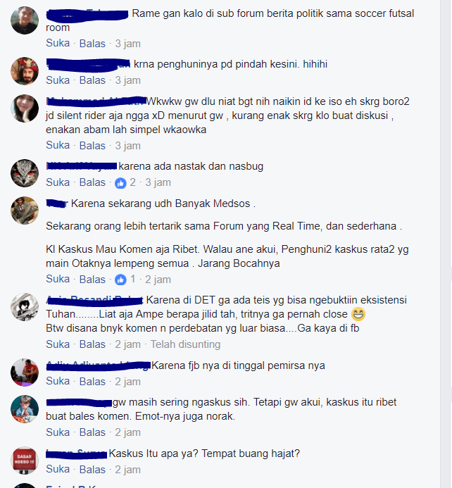 KENAPA KASKUS SEMAKIN SEPI PEMINATNYA ??