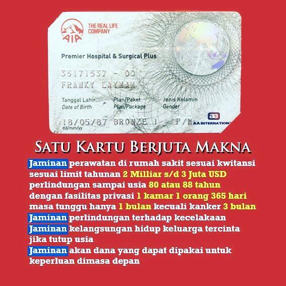 Asuransi Kesehatan Manula usia 50thn s/d 65th