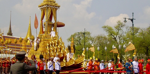 Persiapan Prosesi Kremasi Raja Bhumibol Adulyadej