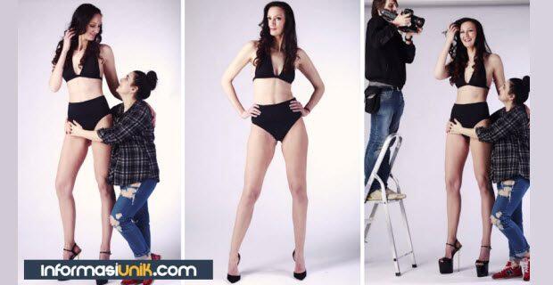 Model Tertinggi di Dunia, Tinggi Tubuhnya Mencapai 205cm