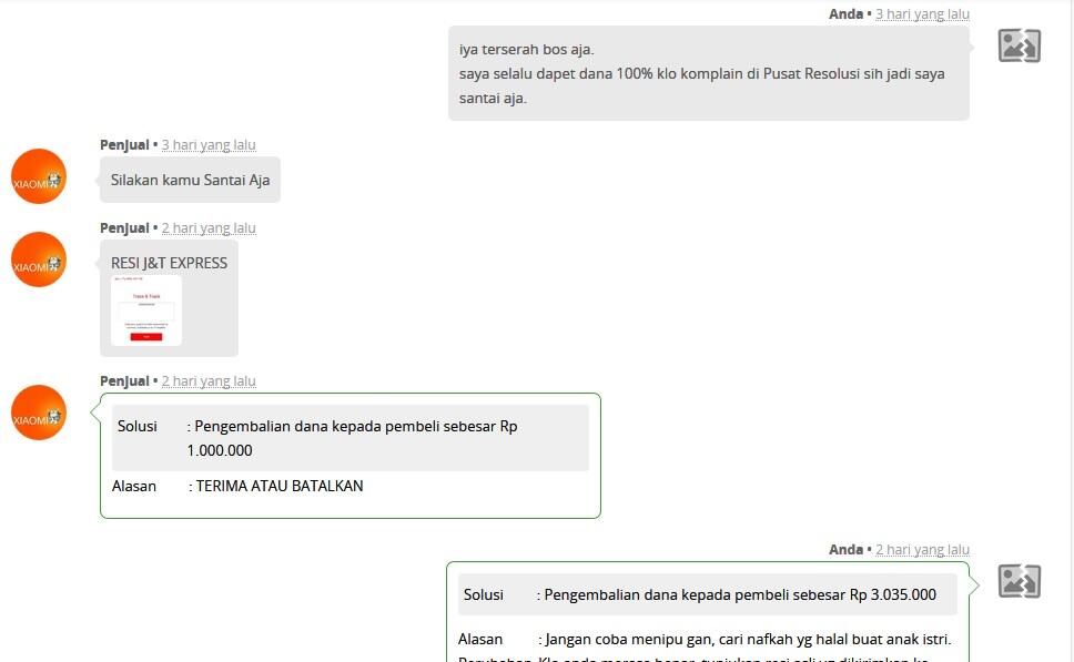 &#91;SHARE&#93; Tokopedia Melindungi Seller Yang Jelas2 Mencoba Melakukan Penipuan