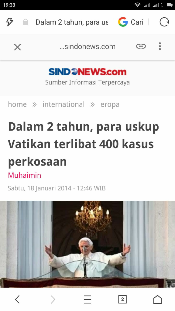 Terjerat Banyak Skandal, Uskup Asal Indonesia Mundur