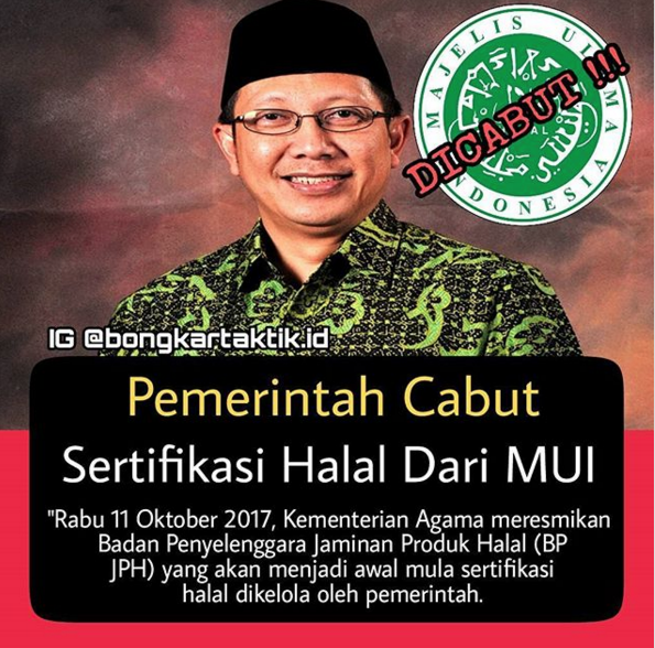 Pemerintah cabut sertifikat halal dari MUI?