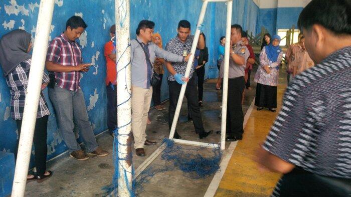 Polisi Olah TKP di Lokasi Siswa SD Meninggal Tertimpa Tiang Gawang