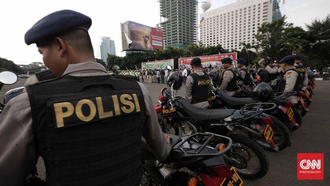 Ribuan Personel TNI-Polri Amankan Pelantikan Anies-Sandi