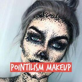 Pointilism Makeup, Praktis Dan Murah Buat Makeup Halloween Night