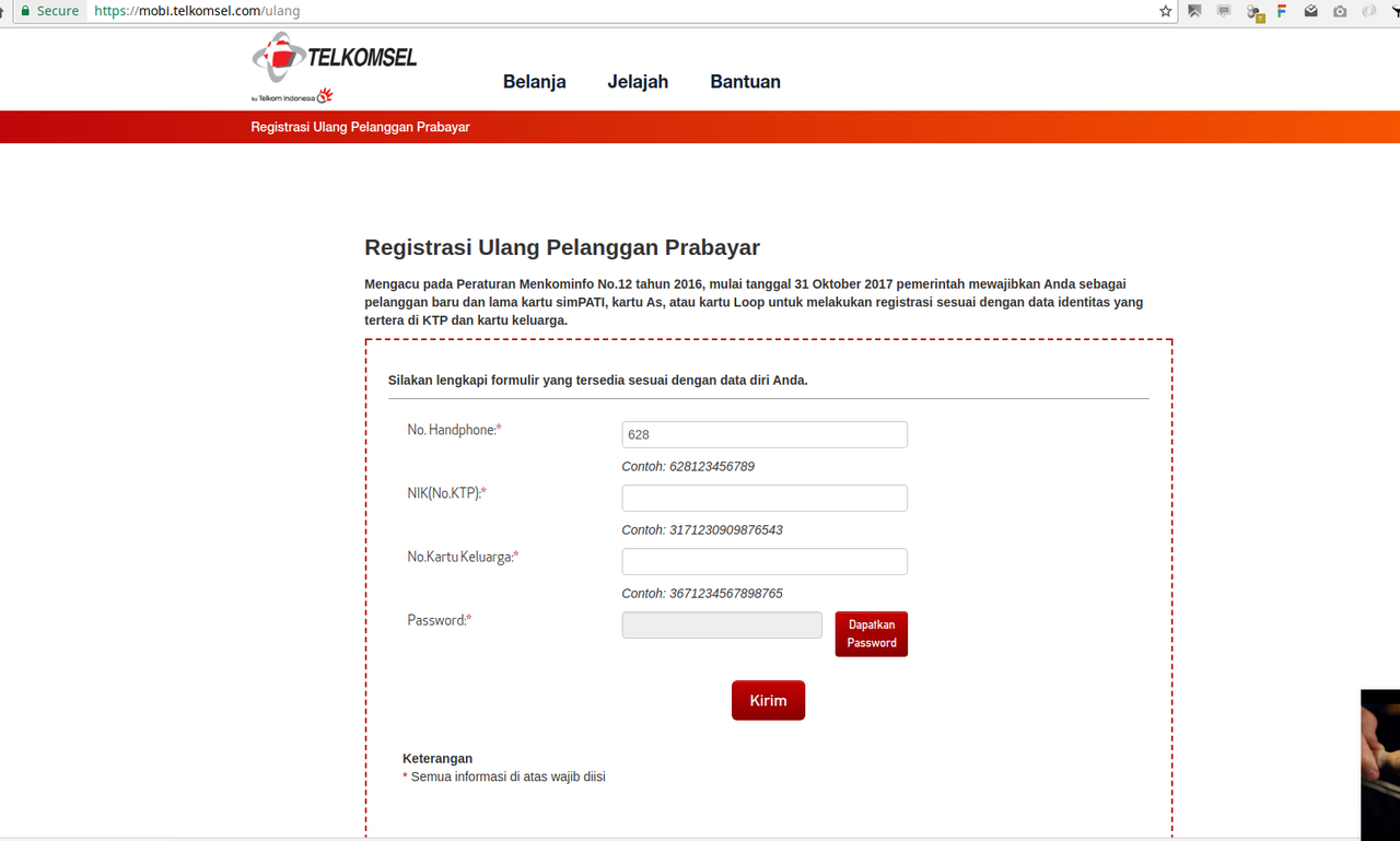 Cara Registrasi Ulang Nomor Prabayar Kamu Dengan KTP dan Kartu Keluarga