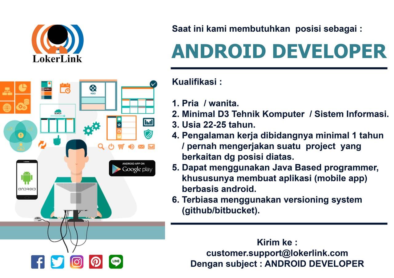 Job Vacancy - ANDROID DEVELOPER