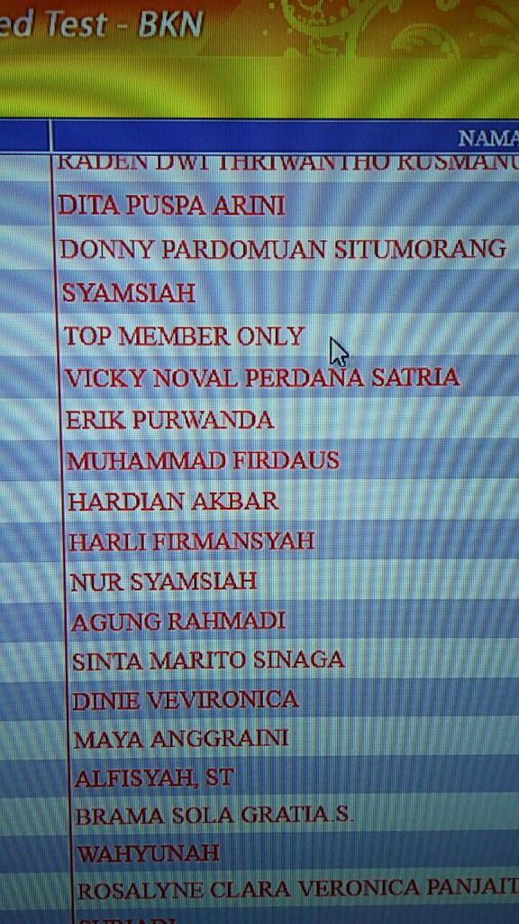 Bill Clinton Daftar CPNS di Pekanbaru