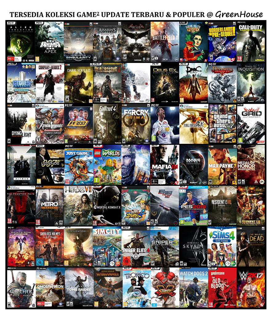 CPU Gaming Baru & Bergaransi * Lengkap dgn isi Games yg Bebas Pilih Sendiri *
