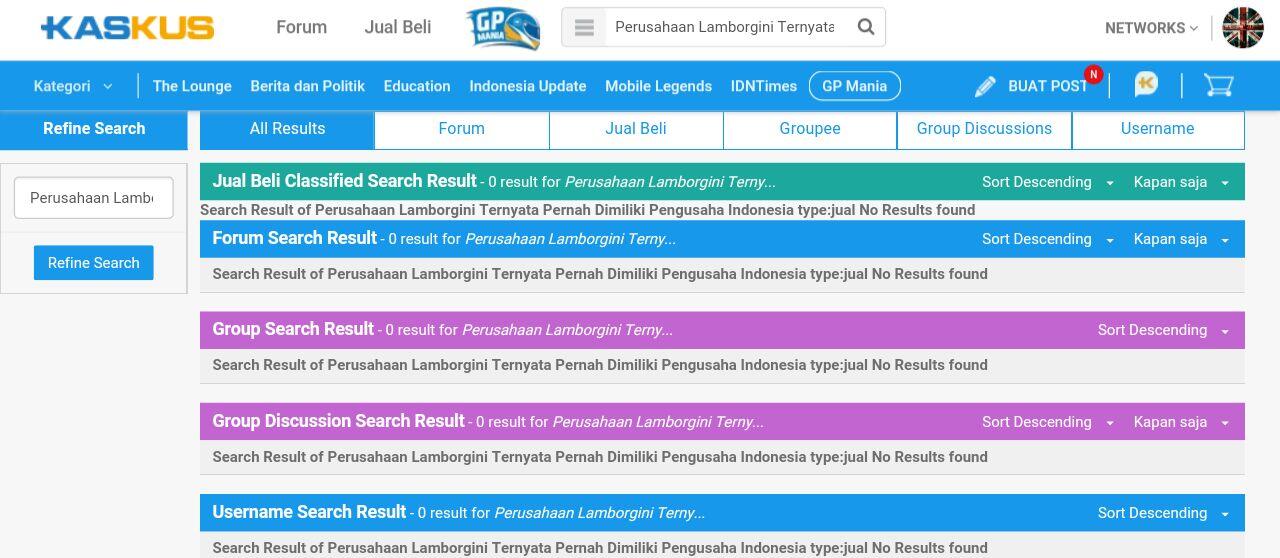 Perusahaan Lamborgini Ternyata Pernah Dimiliki Pengusaha Indonesia