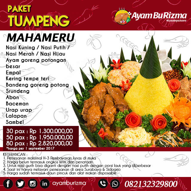 Paket Tumpeng Nasi Kuning Murah Surabaya Sidoarjo