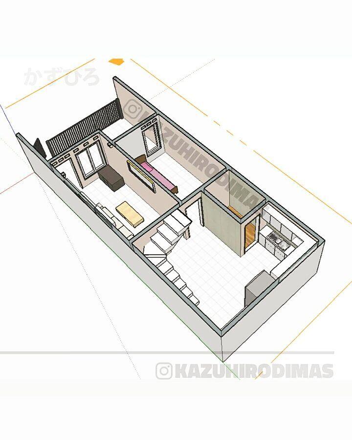 desain apartemen kecil 1 kamar