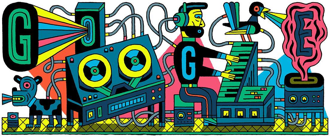 Hari ini Google Doodle : Studio Musik Elektronik Dunia