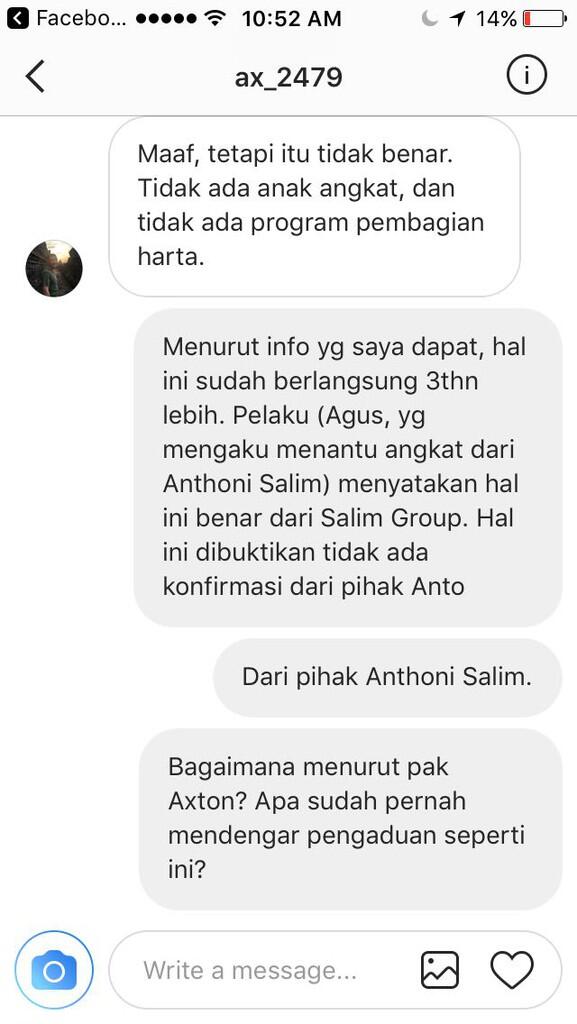 Waspadai program hibah yang mengatas namakan ANTHONY SALIM (SALIM GROUP)