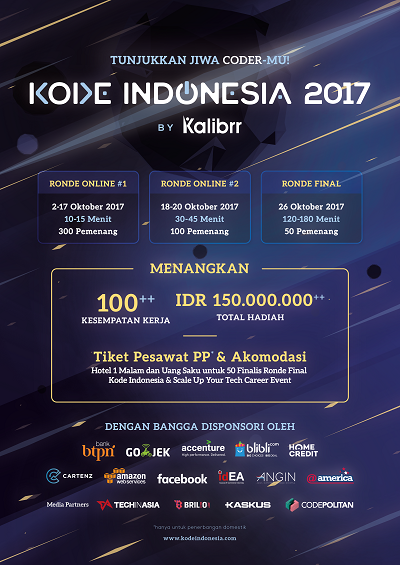 Dapatkan Kesempatan Berkarir di Dunia Digital Lewat Kode Indonesia 2017