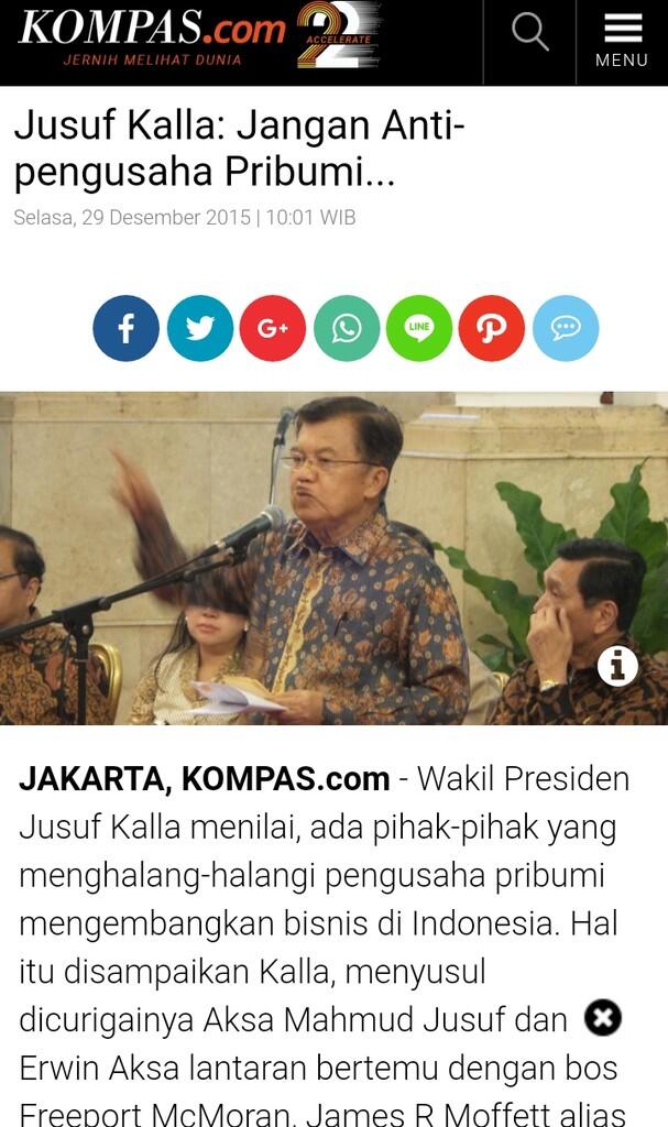 Anies Sebut Pribumi di Pidato Politik, JK Nilai Tak Salah