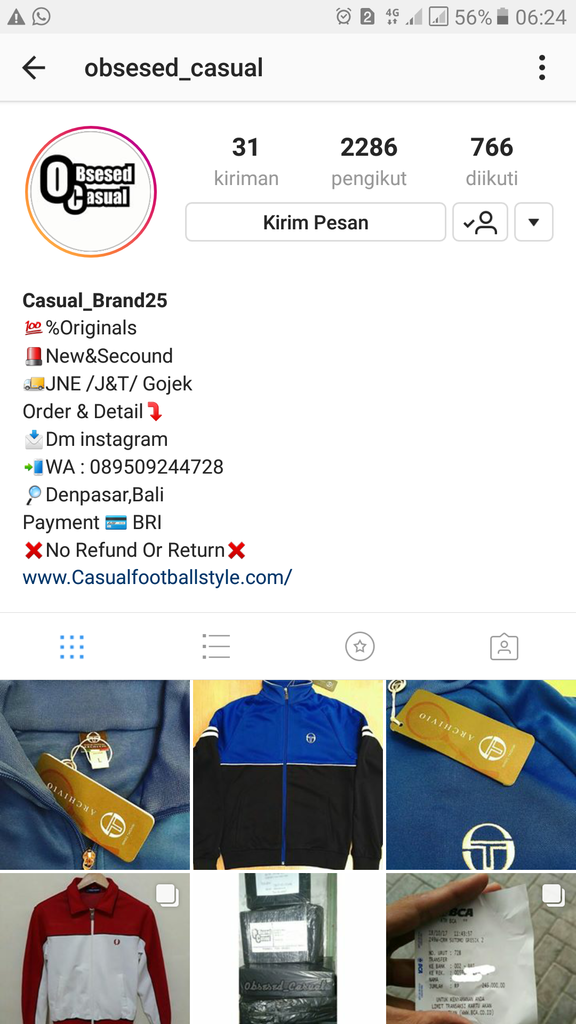 HATI - HATI PENIPUAN INSTAGRAM DENGAN AKUN @srkwy_shop no HP 0895621118439 