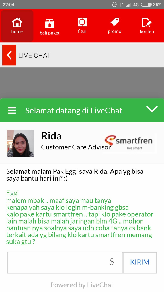 MEMPERTANYAKAN KARTU SMARTFREN YANG TIDAK SUPPORT M-BANKING