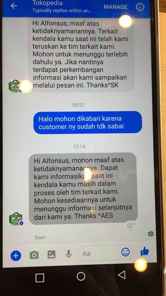 MASALAH KURIR GOSEND DI TOKOPEDIA