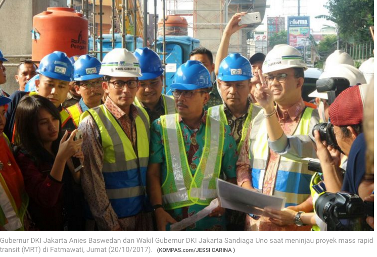 Datangi Proyek MRT, Anies-Sandi Tegaskan Eksekusi Lahan di Haji Nawi