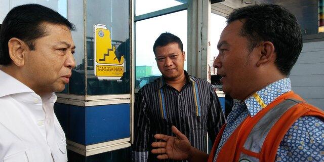 Hendak ke Cirebon, Setya Novanto tiba-tiba sidak Tol Cikarang Utama karena macet