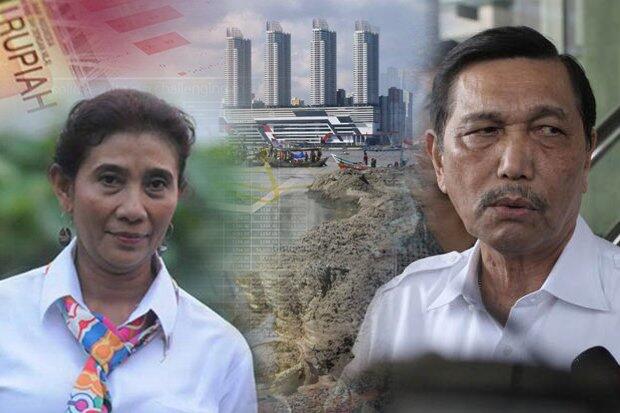 Reklamasi Jalan Terus, Susi Minta Luhut Tak Asal Bicara