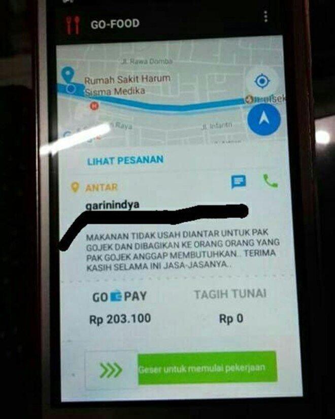 Bukti Masih Banyak Orang Baik Untuk Driver Ojol