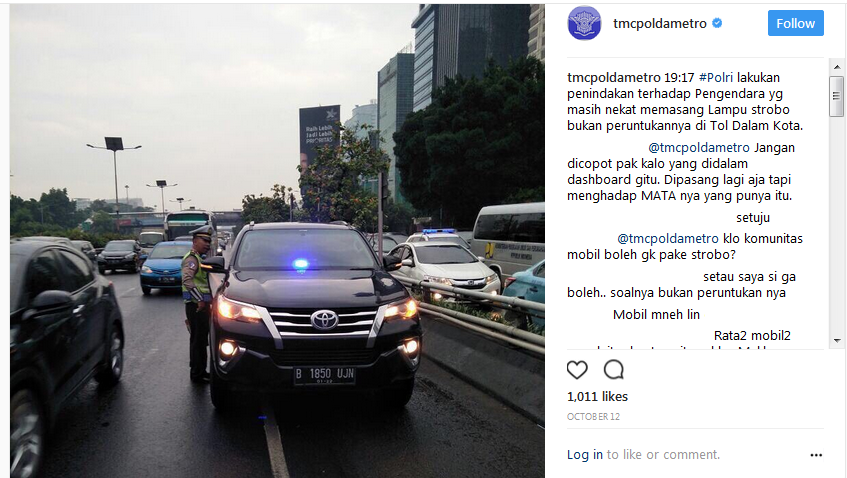 Netizen Dibuat Gagal Paham dengan "Lampu Strobo" Ini