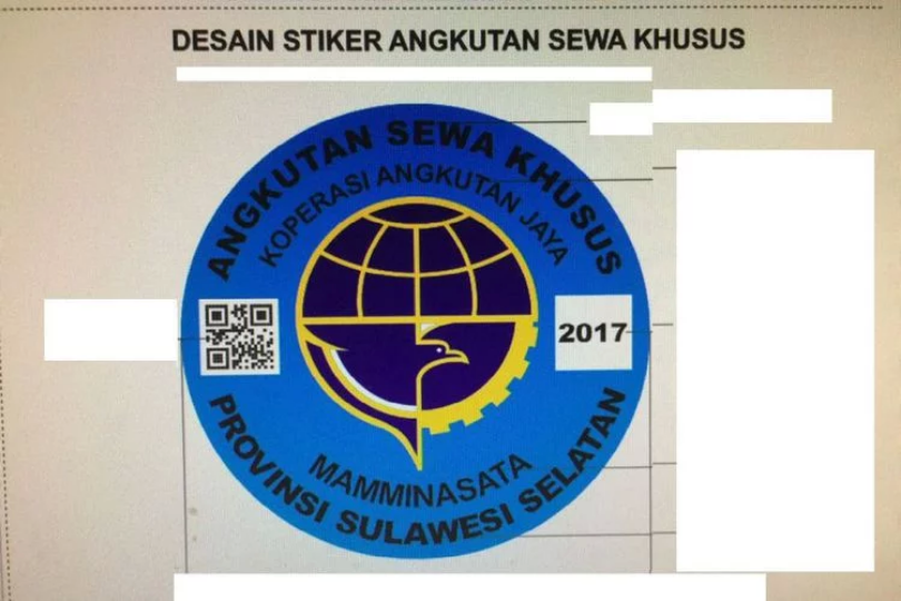 Ini Bentuk Stiker Khusus Taksi “Online”