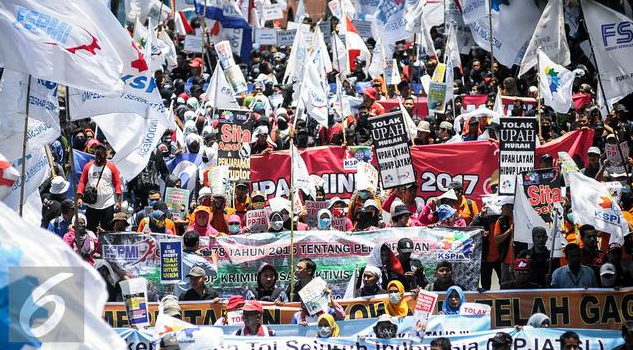 KSPI: UMP 2018 harus naik Rp 650 ribu