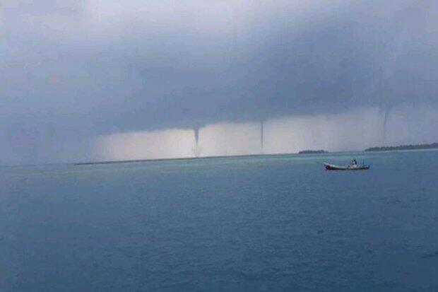 BNPB Rilis Foto Penampakan 3 Puting Beliung di Kepulauan Seribu
