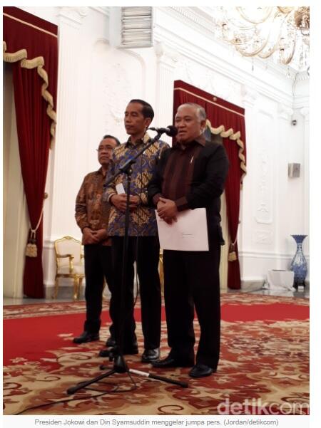 Ditunjuk Jadi Utusan Khusus Jokowi, Din: Saya Terima dengan Bismillah