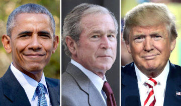 Di Depan Warga Amerika, Obama dan Bush Kompak Sindir Trump