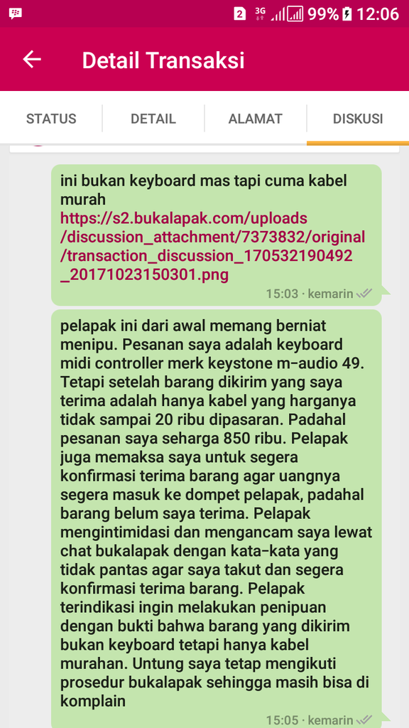 SURAT TERBUKA, PENIPUAN DI BUKALAPAK, BANTU SUNDUL GAN, BUKALAPAK TIDAK TEGAS