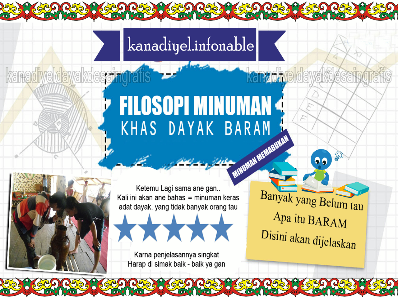 Filosofi MINUMAN Keras Khas adat Dayak (Baram Arak Bahaya)