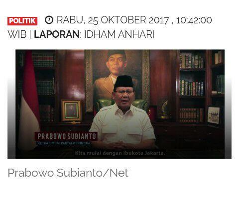 Prabowo Bikin Blunder Fasilitasi Pengembang Reklamasi Bertemu Anies