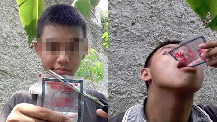 Kids Jaman Now Jadi Viral Karena Tenggak Micin Langsung dari Bungkusnya