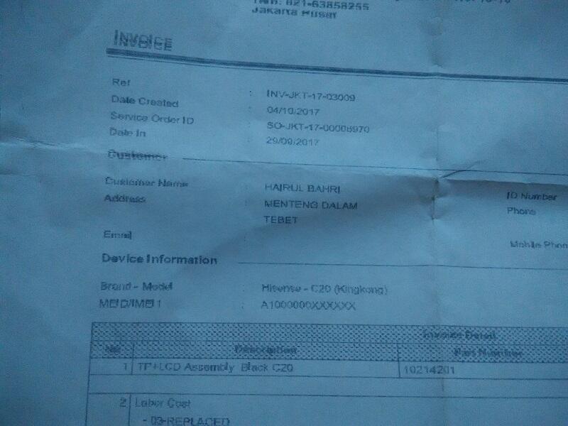 SERVICE CENTER HISENSE JAKARTA GAK BERES MASA GARANSI
