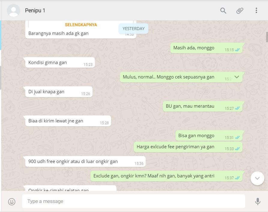 REKAMAN MODUS PENIPUAN E-CASH, 3 PENIPU DALAM 1 HARI (pengalaman pribadi)