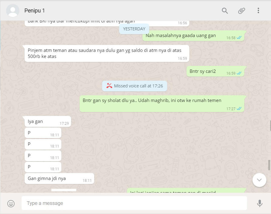 REKAMAN MODUS PENIPUAN E-CASH, 3 PENIPU DALAM 1 HARI (pengalaman pribadi)