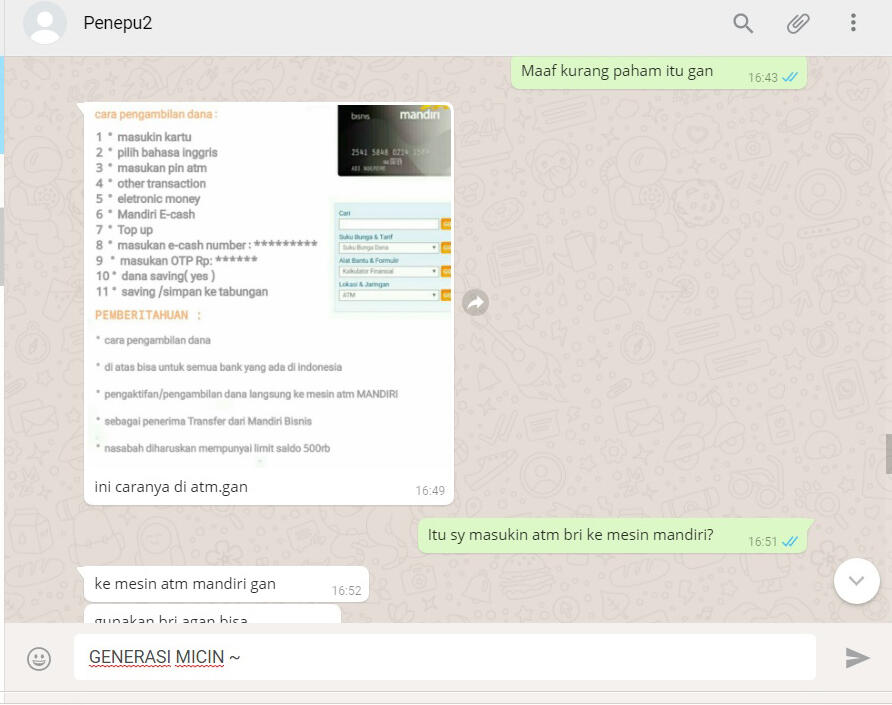 REKAMAN MODUS PENIPUAN E-CASH, 3 PENIPU DALAM 1 HARI (pengalaman pribadi)
