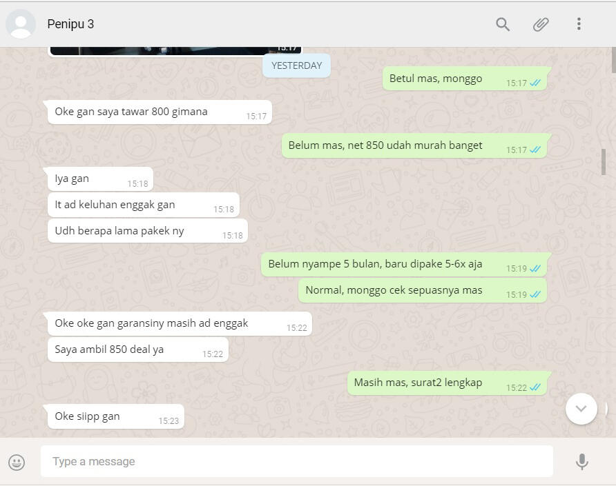 REKAMAN MODUS PENIPUAN E-CASH, 3 PENIPU DALAM 1 HARI (pengalaman pribadi)