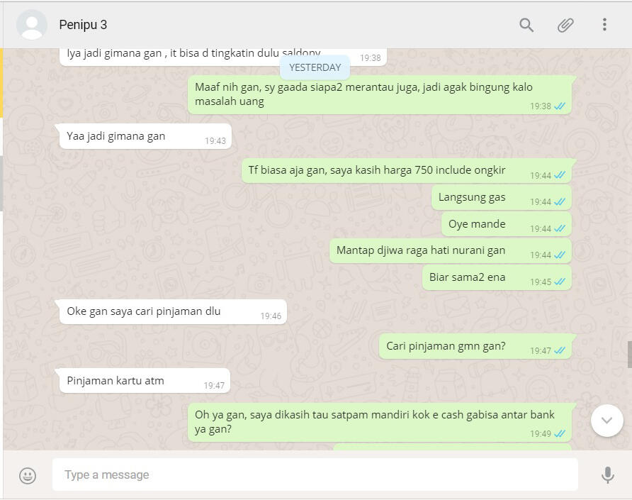 REKAMAN MODUS PENIPUAN E-CASH, 3 PENIPU DALAM 1 HARI (pengalaman pribadi)