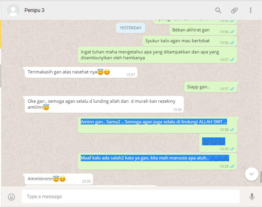 REKAMAN MODUS PENIPUAN E-CASH, 3 PENIPU DALAM 1 HARI (pengalaman pribadi)