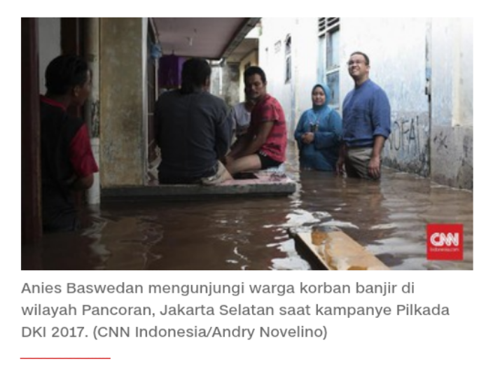 Cerita Warga Bandingkan Ahok dan Anies Saat Tangani Banjir