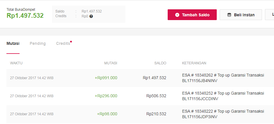HATI HATI MENGGUNAKAN FITUR BUKA DOMPET BUKALAPAK