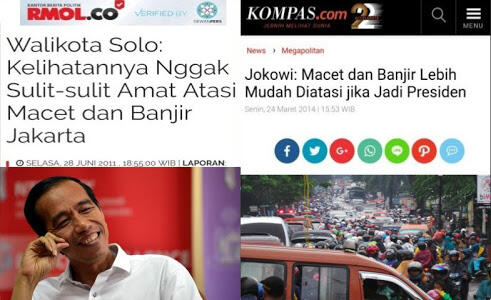Jusuf Kalla Minta Anies-Sandi Atasi Macet dan Banjir Ibu Kota