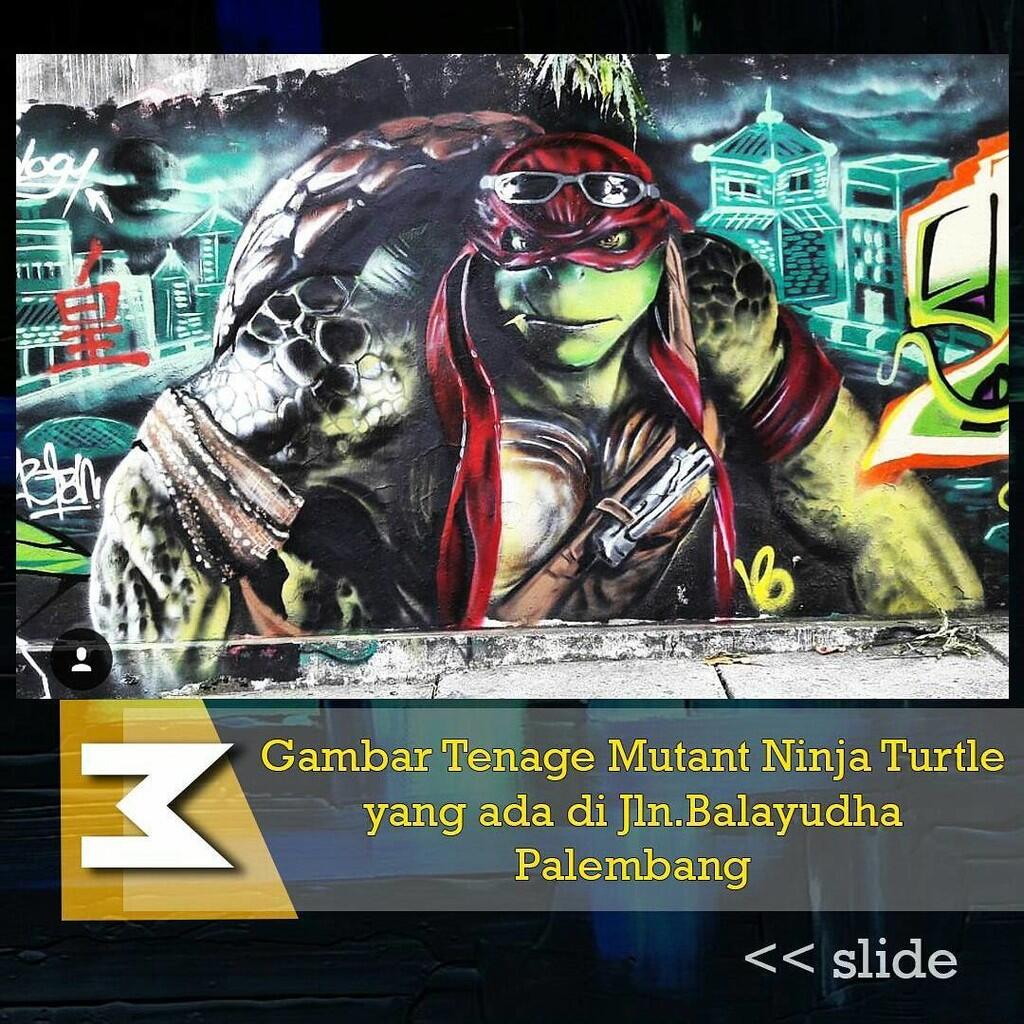 5 Gambar Ini terlihat nyata loh di Dinding kota palembang
